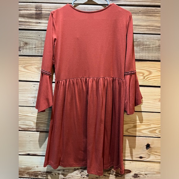 Burnt Orange Fall Dress - Picture 5 of 5